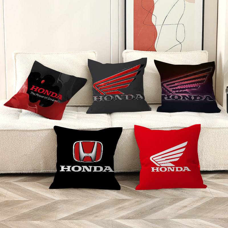 Home Textiles Logo - H-HONDAs Logo motocykla Personalizowane poduszki dekoracyjne