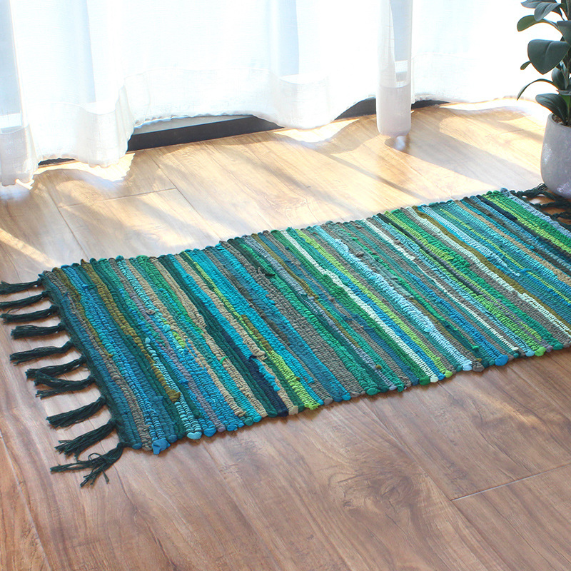 Japanese Home Textiles - Vintage Drewniane Dywaniki Podłogowe Wycieraczki na