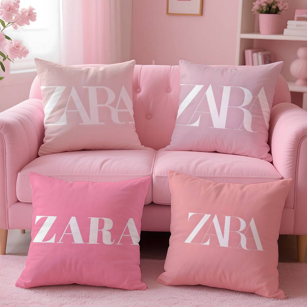 Zara Home Textiles - Poszewka na poduszkę z nadrukiem marki