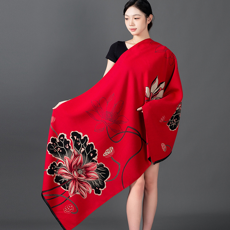 Damski Zimowy Szal Kaszmirowy  – Home Textiles Blanket recenzja i cena