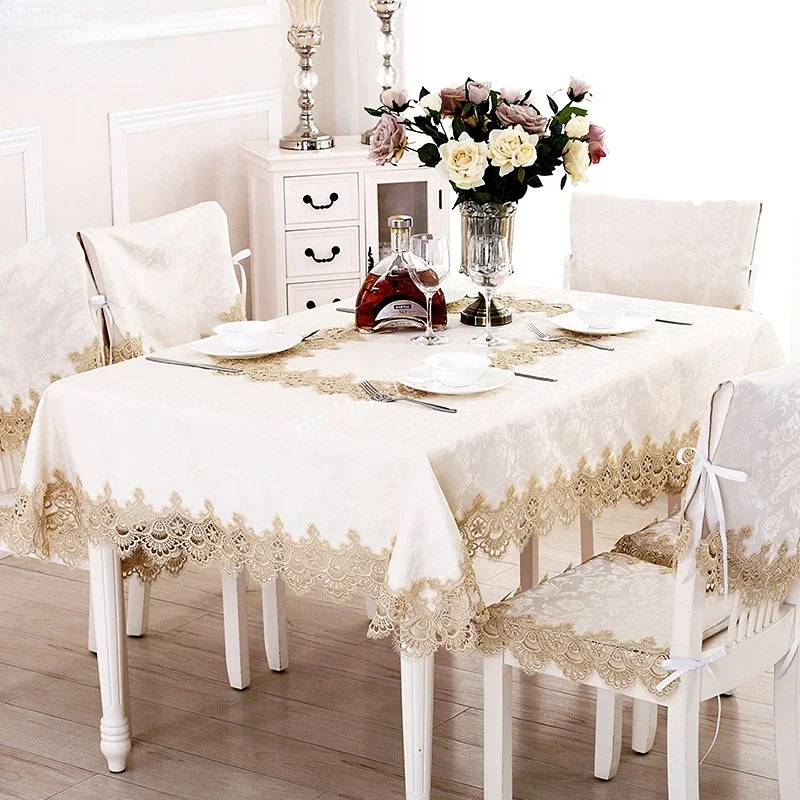 Obrus Okrągły Stół Kremowy Pok – Home Textiles List recenzja i cena