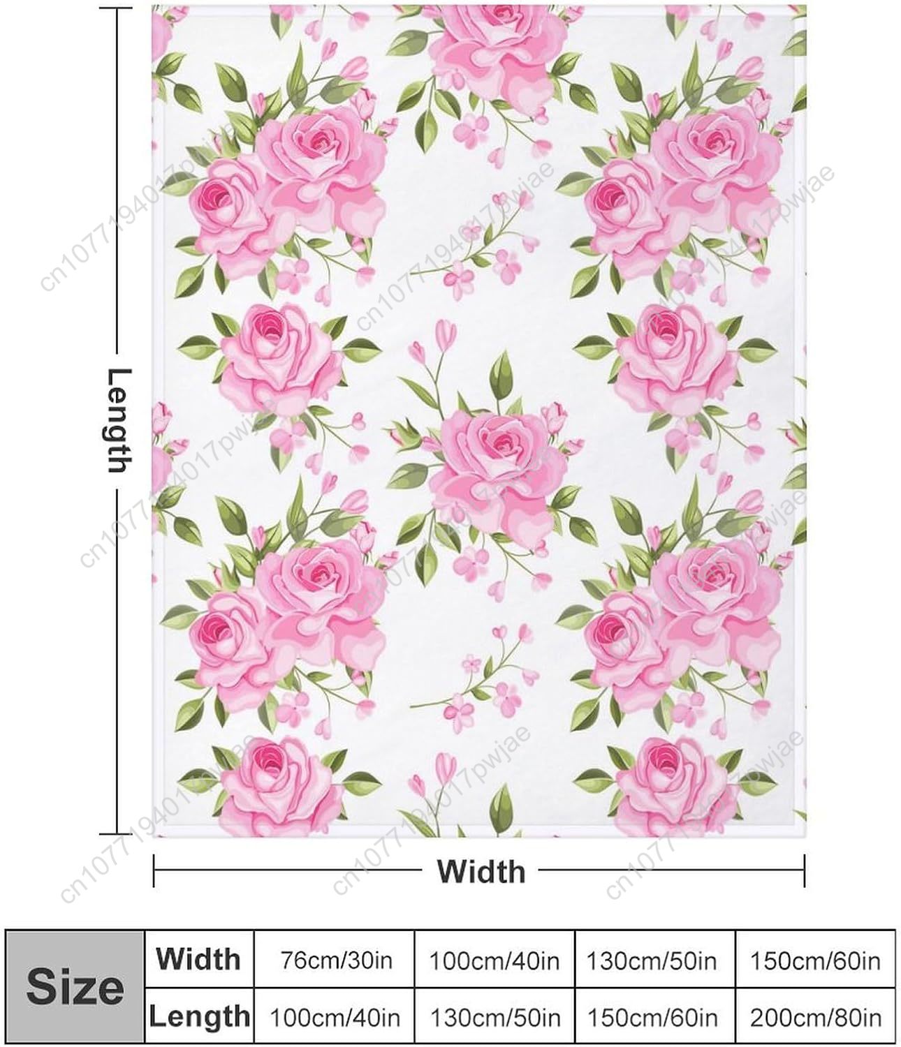 Różowy koc z kwiatowym wzorem, – Home Textiles Blanket recenzja i cena