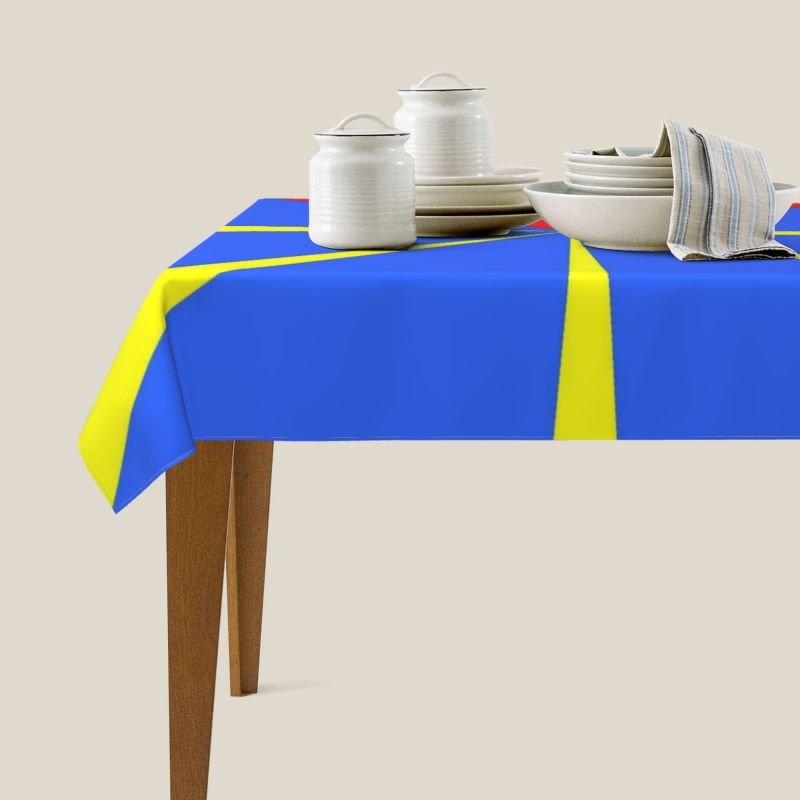 Obrus z logo Wyspy Reunion, pr – Home Textiles Logo recenzja i cena